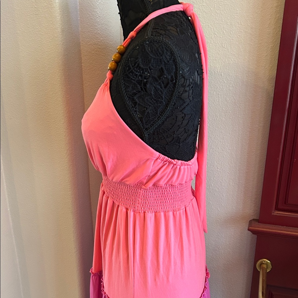 Ombré Halter Neck Maxi Dress - Picture 6 of 11